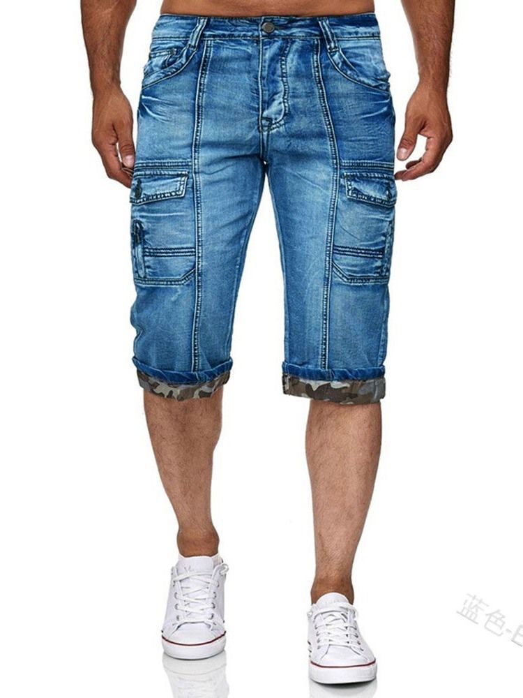 Shorts Masculinos Com Zíper De Bolso