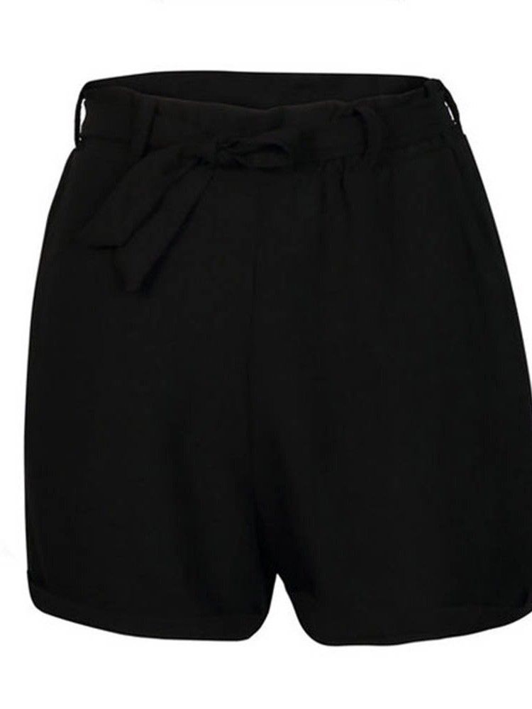 Shorts Slim Falbala Feminino De Cintura Alta