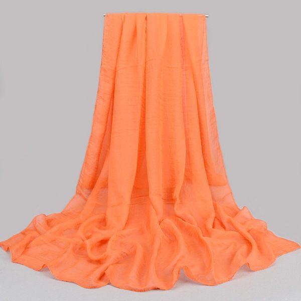 Lenço Feminino De Chiffon De Cor Sólida