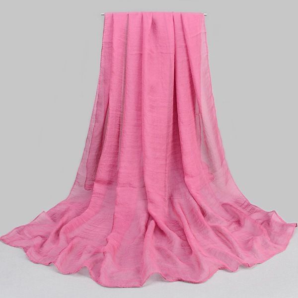 Lenço Feminino De Chiffon De Cor Sólida