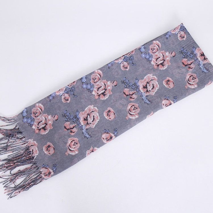 Lenço Feminino Com Estampa Floral Vintage