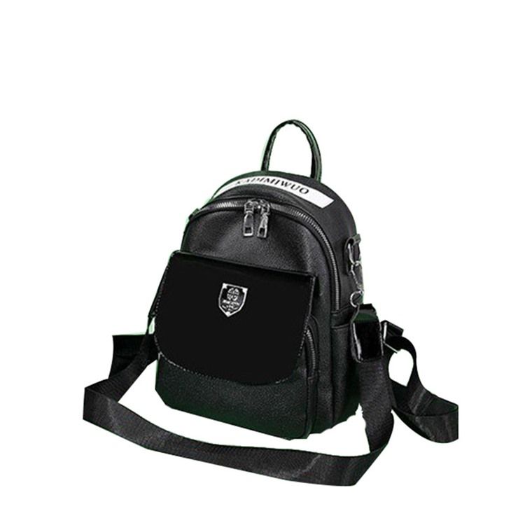 Fio Pu Letter Backpack