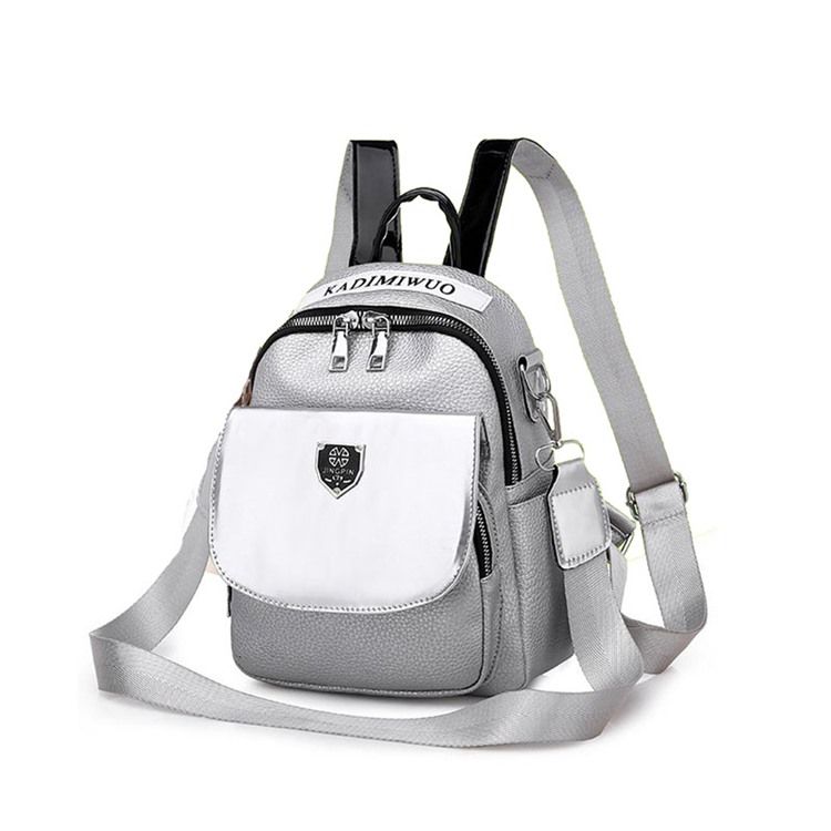 Fio Pu Letter Backpack