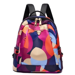 Mochila Oxford Com Estampa Geométrica