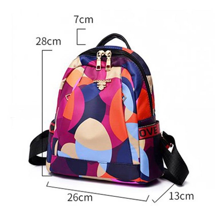 Mochila Oxford Com Estampa Geométrica