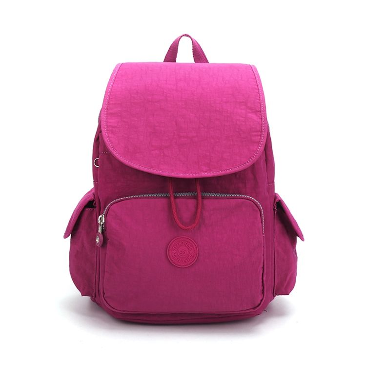 Mochilas Spring Preppy Canvas Com Zíper Simples