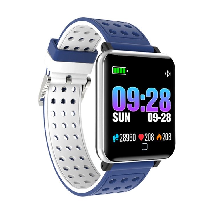 Pulseira Inteligente M19 Masculina Frequência Cardíaca Tela Colorida Monitoração Esportiva Etapa Bluetooth À Prova D'água Para Telefone Ios Android