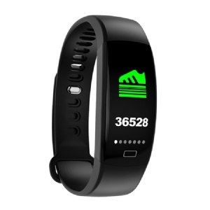 Pulseira Inteligente Masculina Com Tela Colorida F64. Clima Saúde Bluetooth Esporte Kcal Relógio