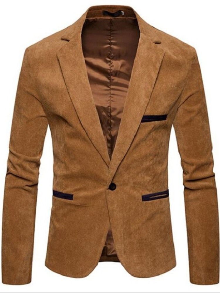 Blazer Casual Slim Lazer Masculino Com Um Botão