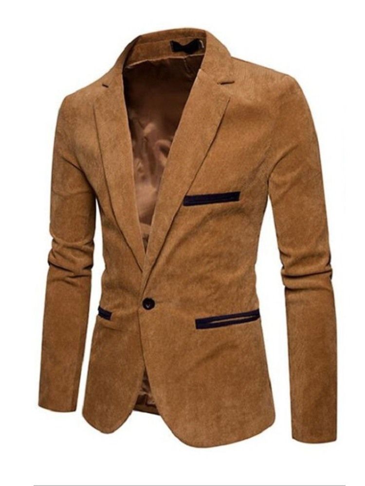 Blazer Casual Slim Lazer Masculino Com Um Botão