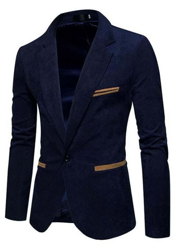 Blazer Casual Slim Lazer Masculino Com Um Botão