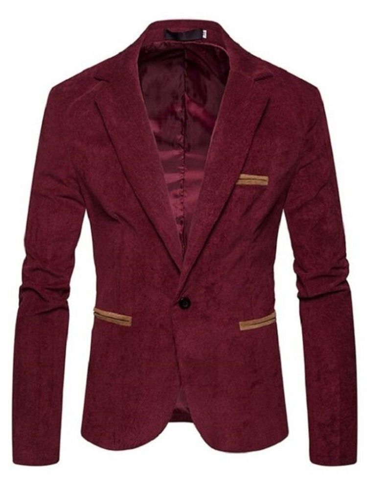 Blazer Casual Slim Lazer Masculino Com Um Botão