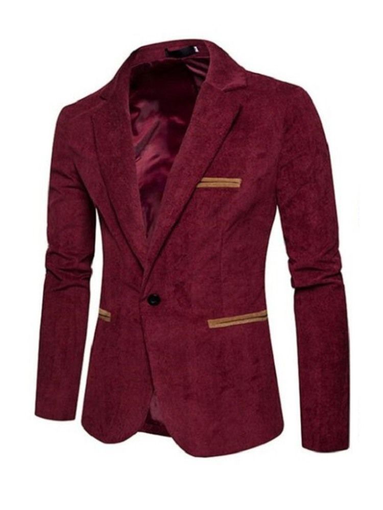 Blazer Casual Slim Lazer Masculino Com Um Botão