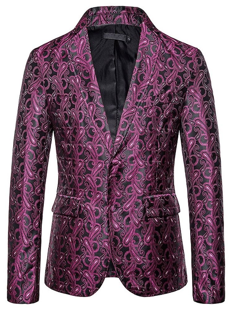 Blazer De Lazer Masculino Com Estampa De Peito Único