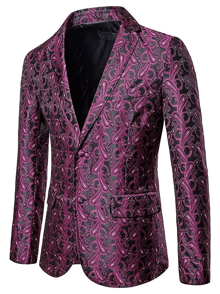 Blazer De Lazer Masculino Com Estampa De Peito Único