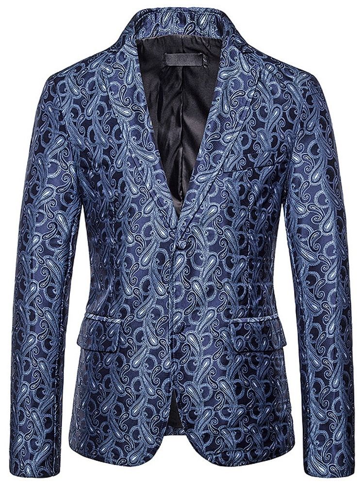 Blazer De Lazer Masculino Com Estampa De Peito Único