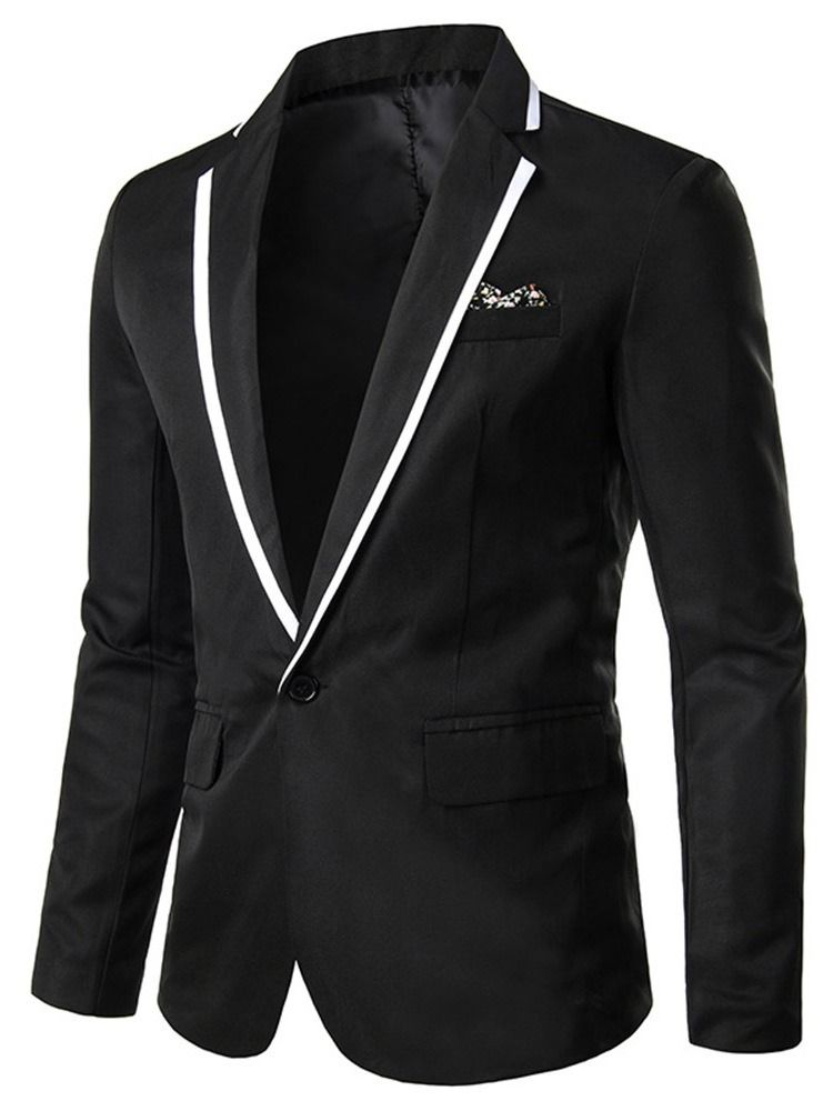 Blazer De Lazer Masculino Com Lapela Entalhada