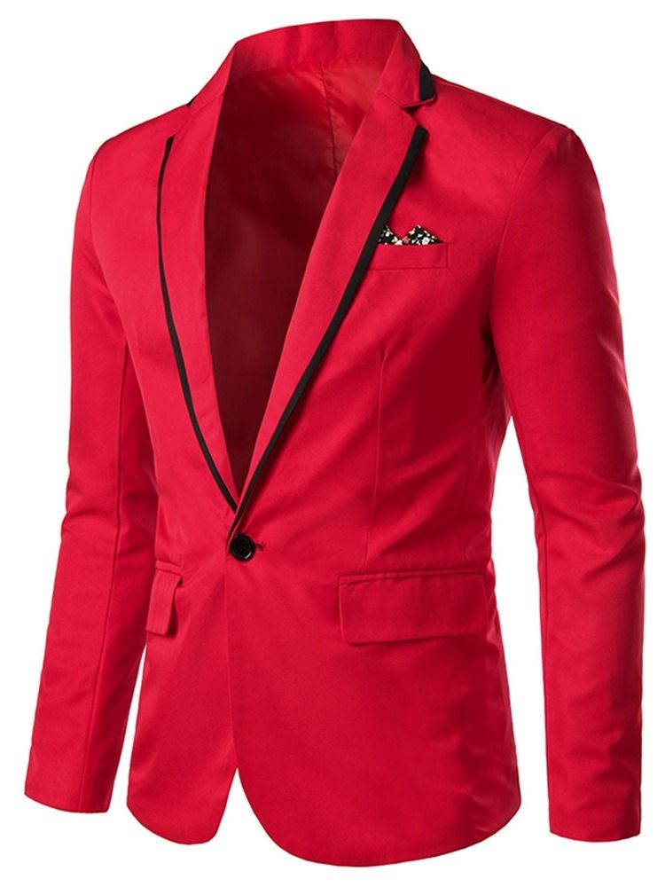 Blazer De Lazer Masculino Com Lapela Entalhada