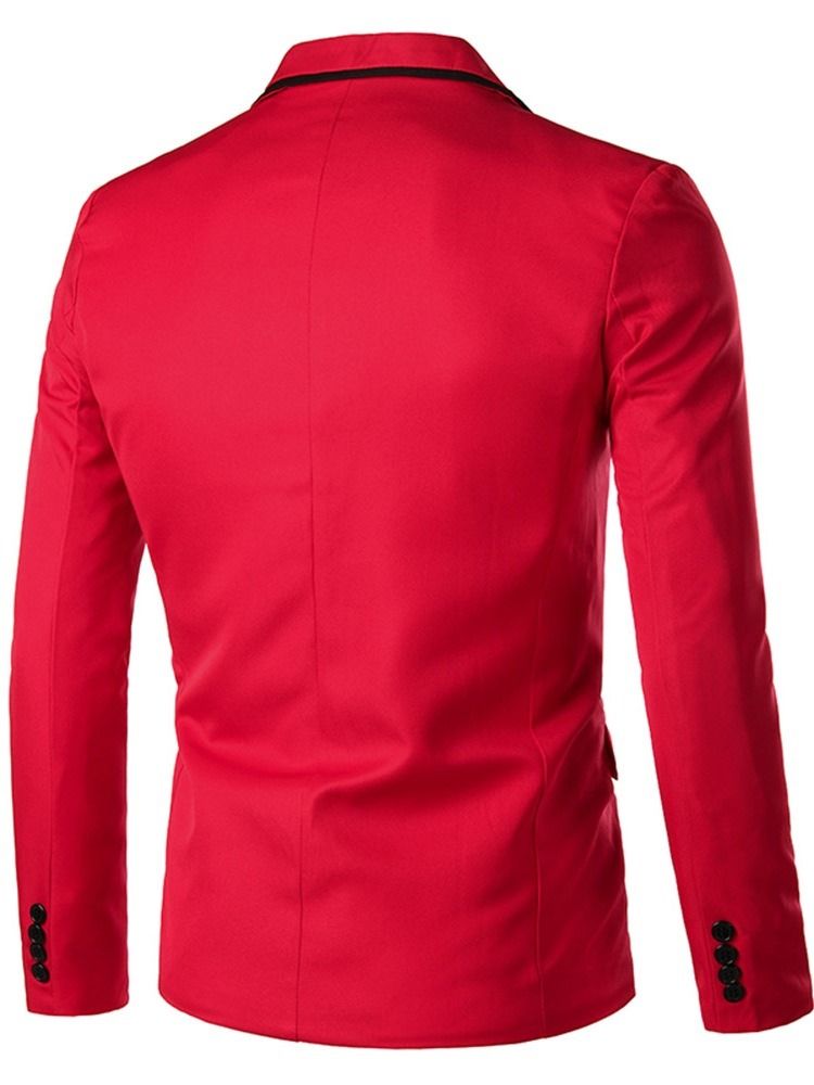 Blazer De Lazer Masculino Com Lapela Entalhada