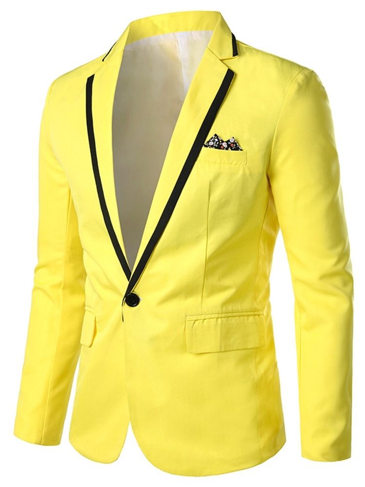 Blazer De Lazer Masculino Com Lapela Entalhada