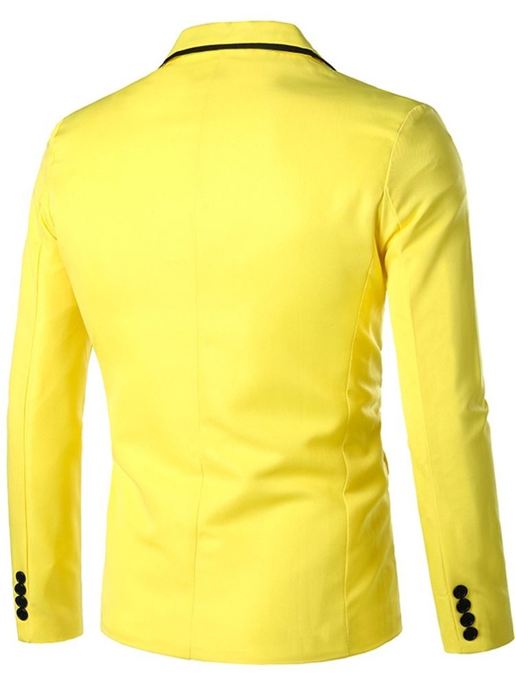 Blazer De Lazer Masculino Com Lapela Entalhada