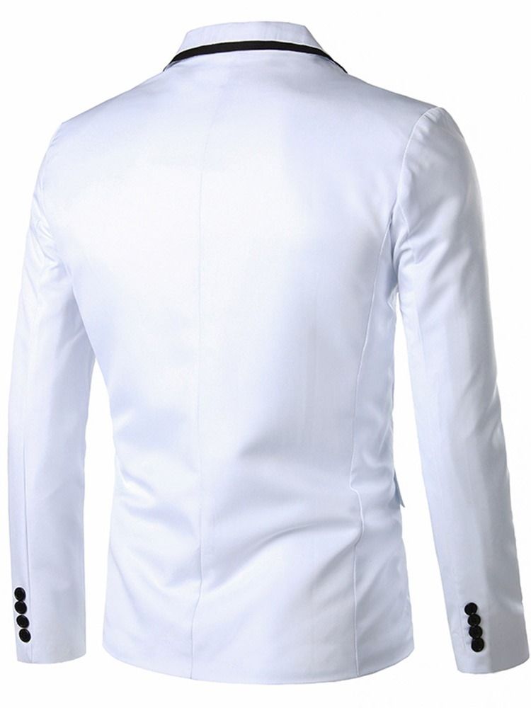 Blazer De Lazer Masculino Com Lapela Entalhada