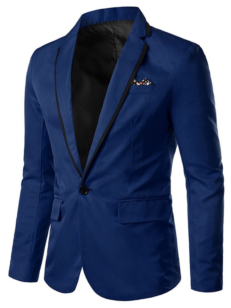 Blazer De Lazer Masculino Com Lapela Entalhada