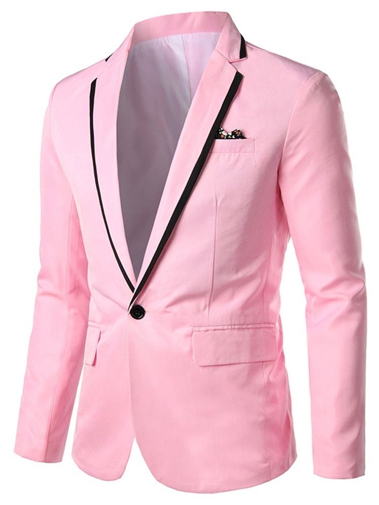 Blazer De Lazer Masculino Com Lapela Entalhada