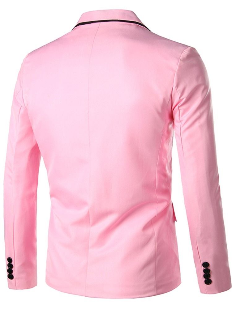 Blazer De Lazer Masculino Com Lapela Entalhada