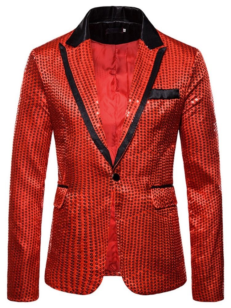 Blazer De Lazer Masculino Slim Color Block One Button