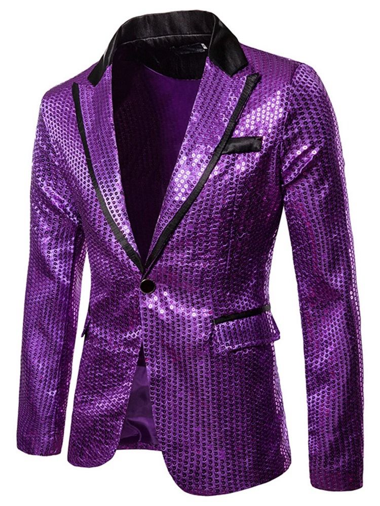 Blazer De Lazer Masculino Slim Color Block One Button