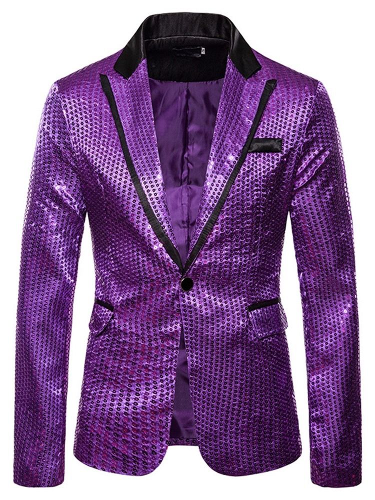 Blazer De Lazer Masculino Slim Color Block One Button