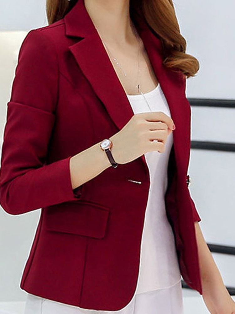 Blazer Liso Fino Feminino