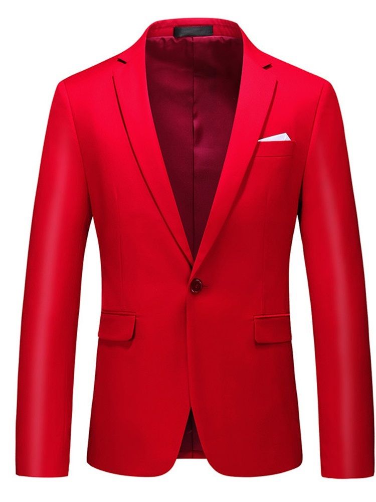 Blazer Masculino Com Lapela Fina E Entalhada