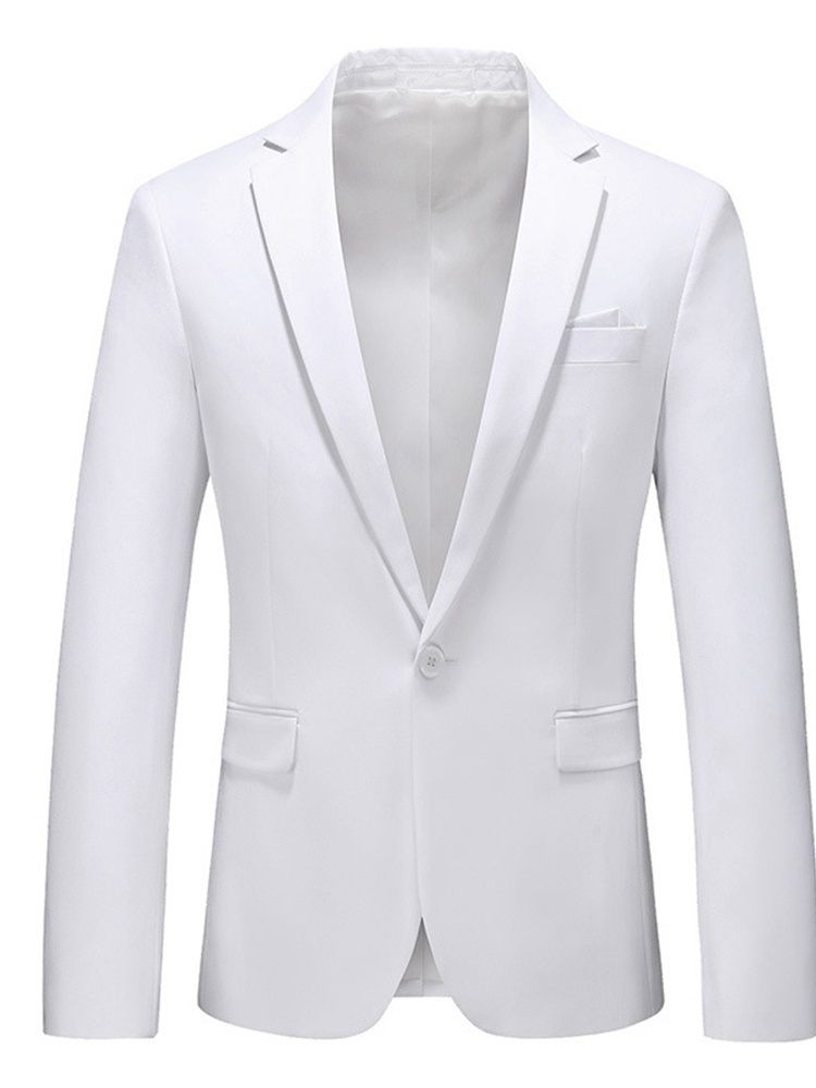 Blazer Masculino Com Lapela Fina E Entalhada