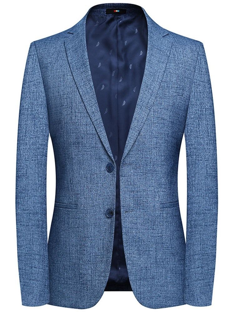 Blazer Masculino Slim Patchwork De Peito Único