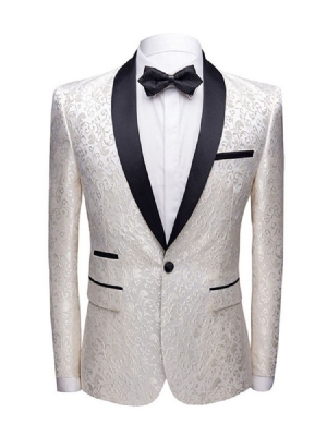 Moda Masculina Estampada Cor Blockmens Blazers