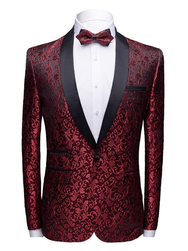 Moda Masculina Estampada Cor Blockmens Blazers