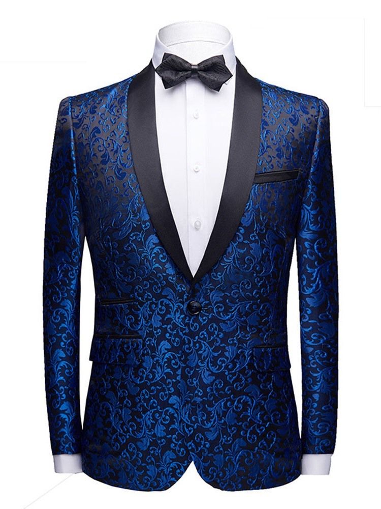 Moda Masculina Estampada Cor Blockmens Blazers