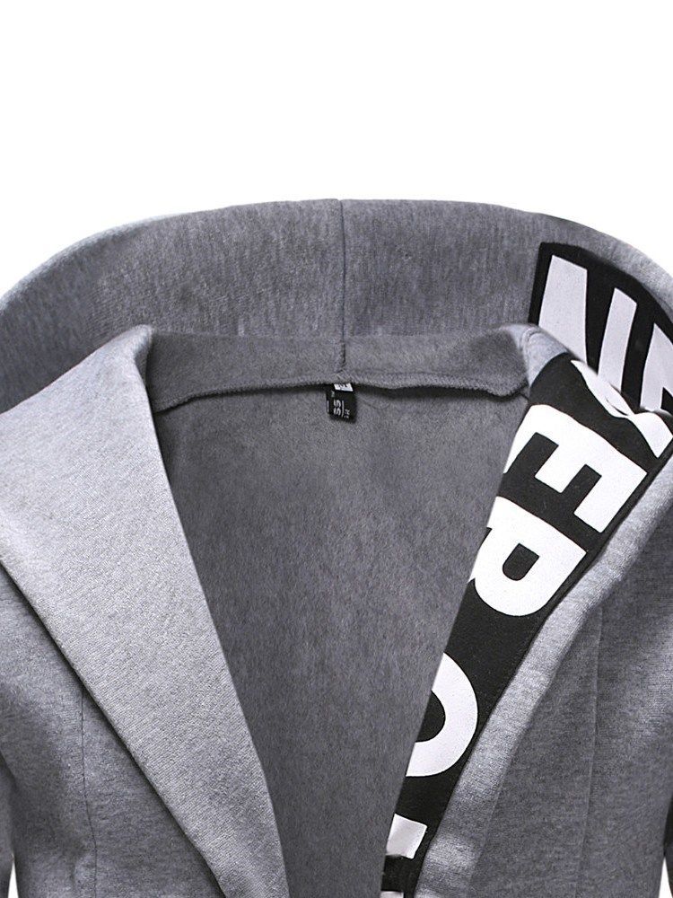 Cardigan Patchwork Thick Casual Masculino Hoodies Slim