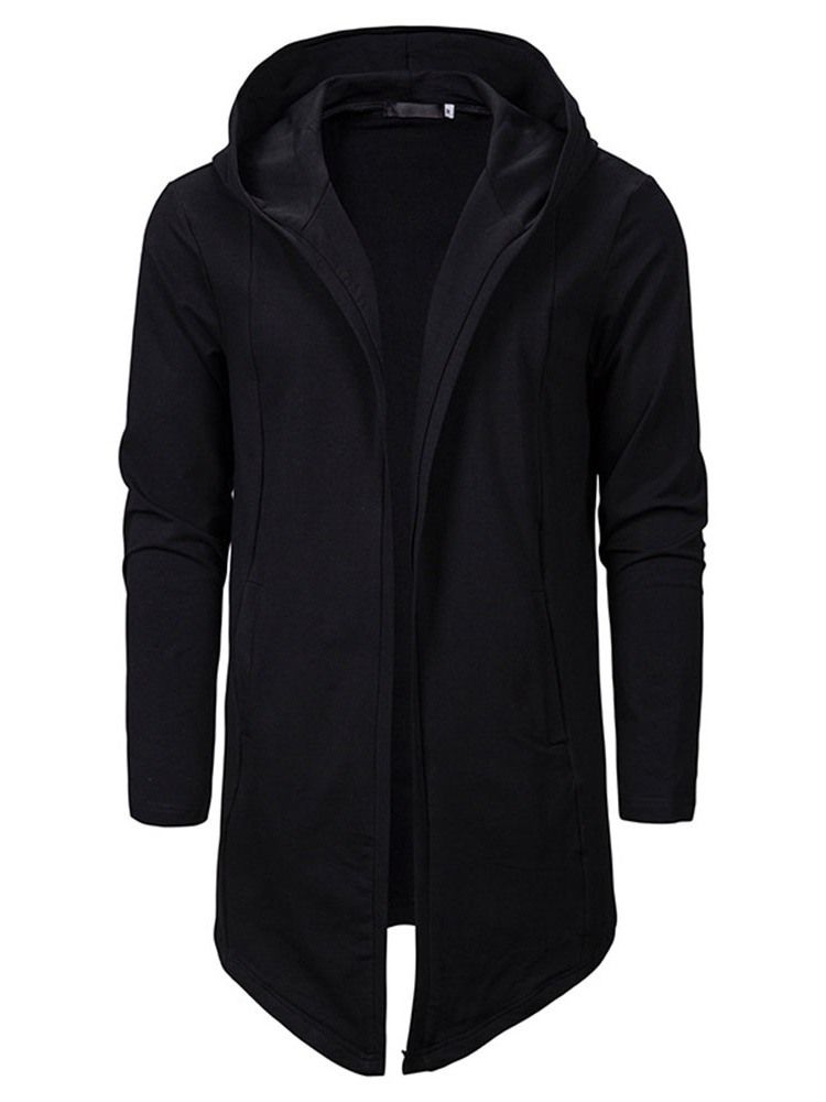 Cardigan Plain Slim Hoodies Masculinos