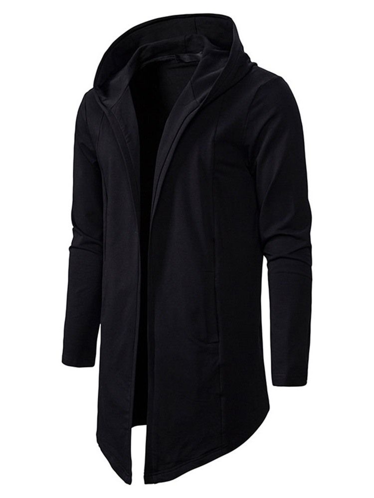 Cardigan Plain Slim Hoodies Masculinos