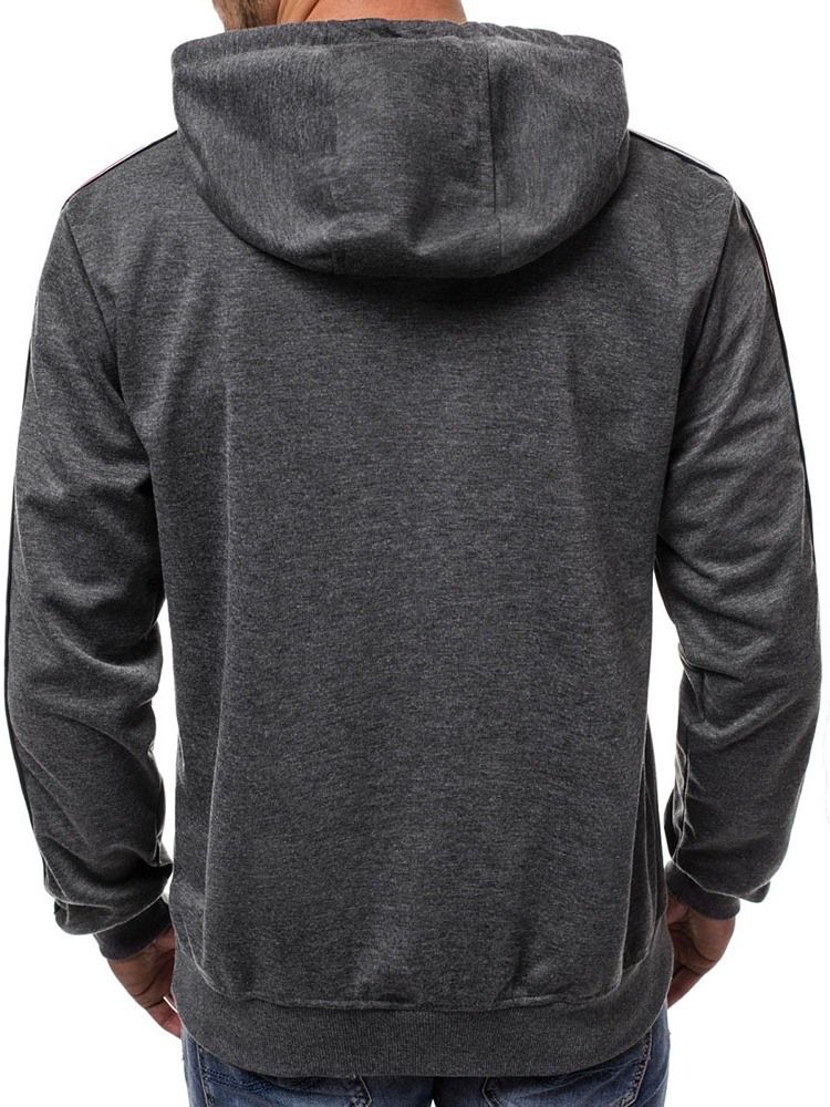 Color Block Pocket Loose Hoodies Masculinos