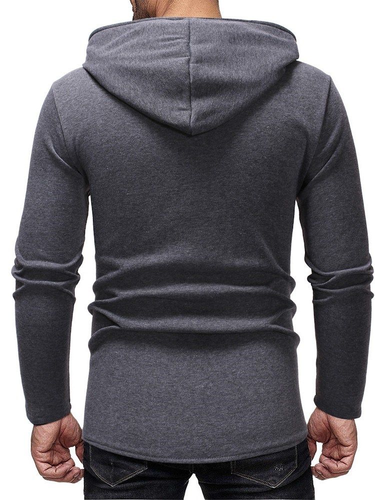 Color Block Zipper Cardigan Casual Masculino Hoodies Slim