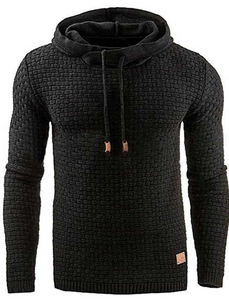 Hoodies Masculinos De Cor Lisa