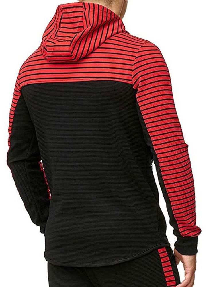 Zipper Stripe Cardigan Casacos Casacos Com Capuzes Masculinos