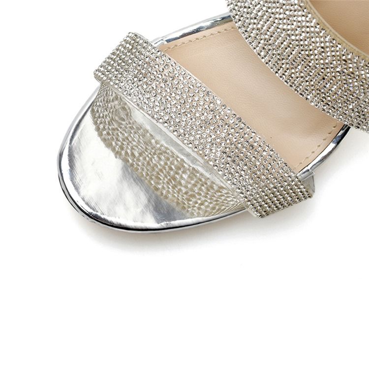 Chinelos De Patchwork Flip-flop De Strass Feminino