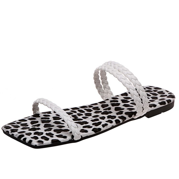 Oco Plano Com Chinelos Femininos Lisos Flip-flop