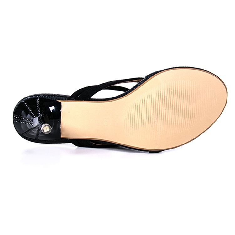 Sapatos Tanga Feminina Tanga Slip-on Mules De Salto Agulha