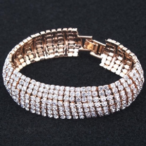 Pulseiras Femininas Românticas Diamante